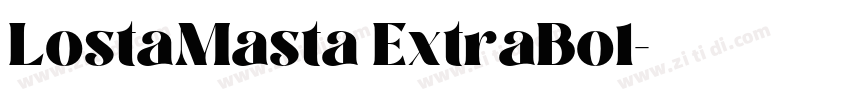 LostaMasta ExtraBol字体转换 LostaMasta ExtraBol字体转换